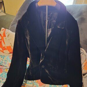 Eileen Fisher Black Velvet Jacket NWT Size 14P